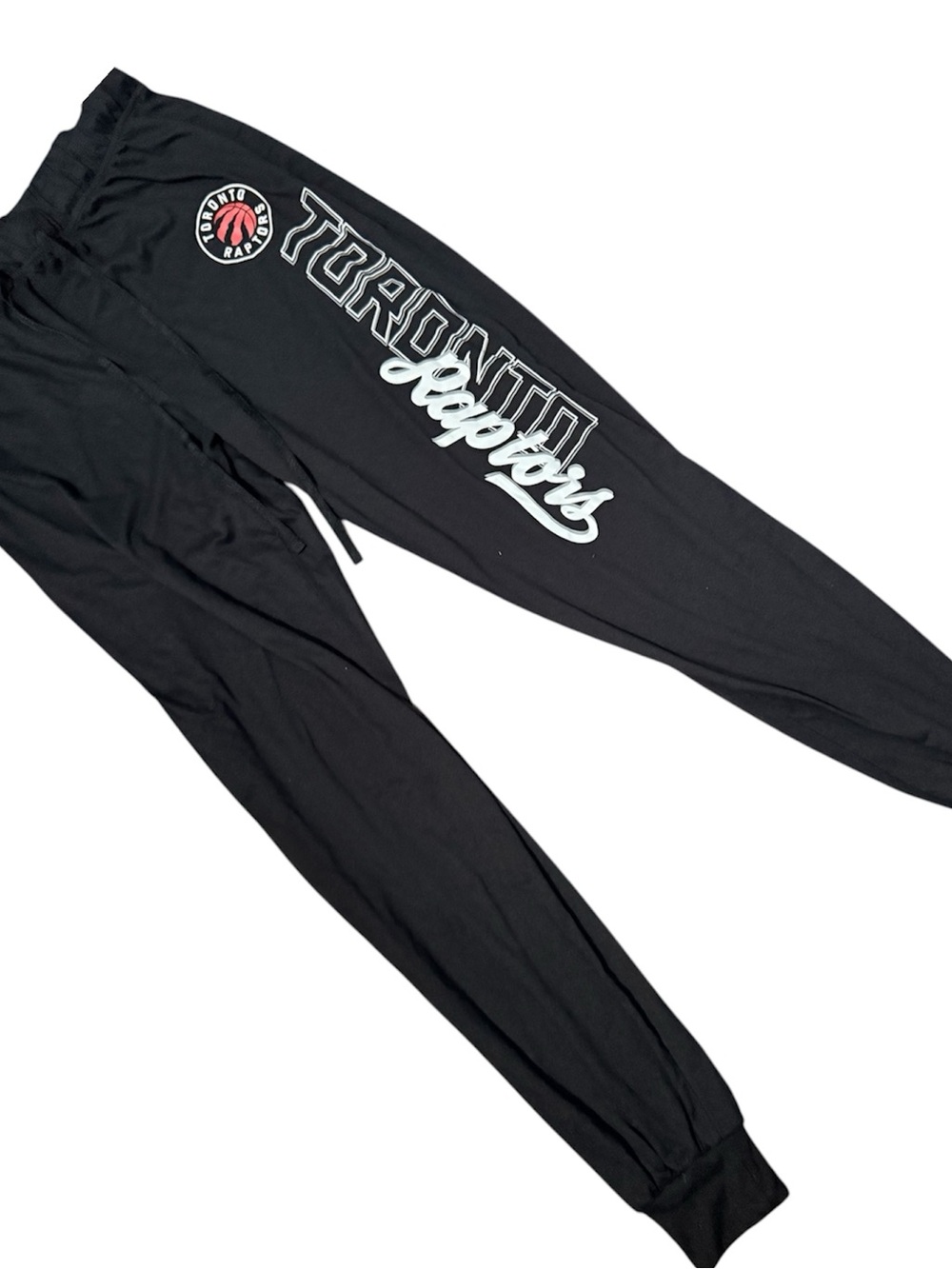 PINK Victoria's Secret Black Toronto Raptors Logo Joggers